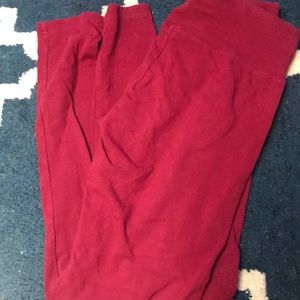 Red justice pants